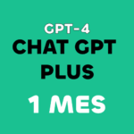 Licencia ChatGPT Plus – 1 Usuario | Cuenta Secundaria | 1 Mes