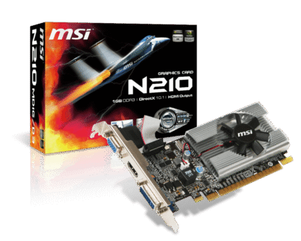 Tarjeta MSI GT 210 1GB DDR3 LP(je)