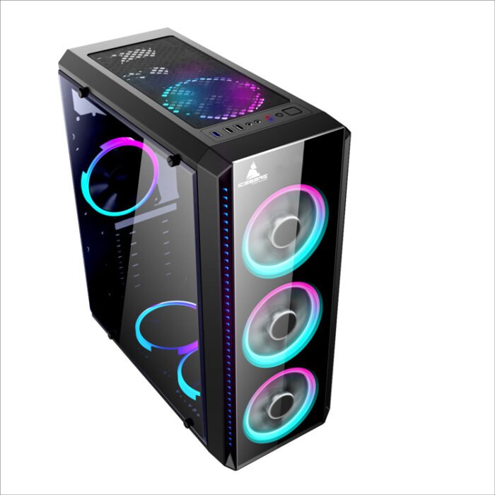 CAJA ICEBERG CRYSTAL G9 V2 4 VENTILADORES A-RGB VIDRIO - Image 2