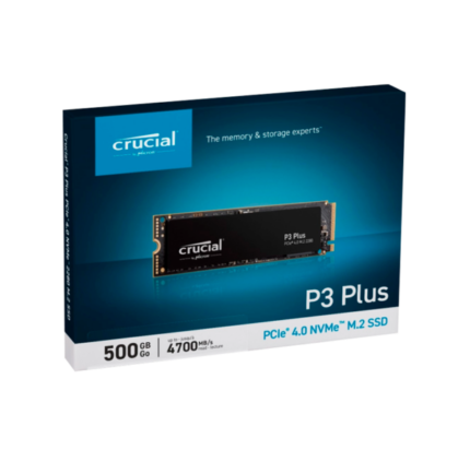 Disco SSD M.2 CRUCIAL 500 GB P3 PLUS(je)