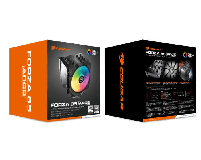 Disipador COUGAR FORZA 85 ARGB INTEL Y AMD(je) - Image 1