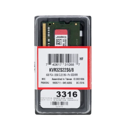 Memoria DDR4 8GB 3200 KINSTONG PARA PORTATIL(je)