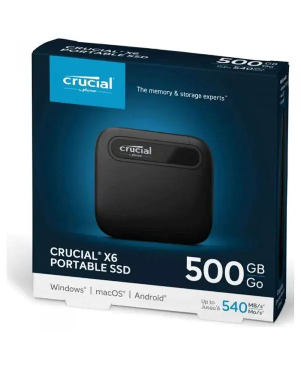 X6-500-600x729.jpg Disco EXTERNO SSD 500 GB CRUCIAL X6 USB-C - Image 1