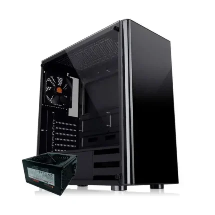 Caja THERMALTAKE V200 TG FUENTE 600 BLACK VIDRIO(je)