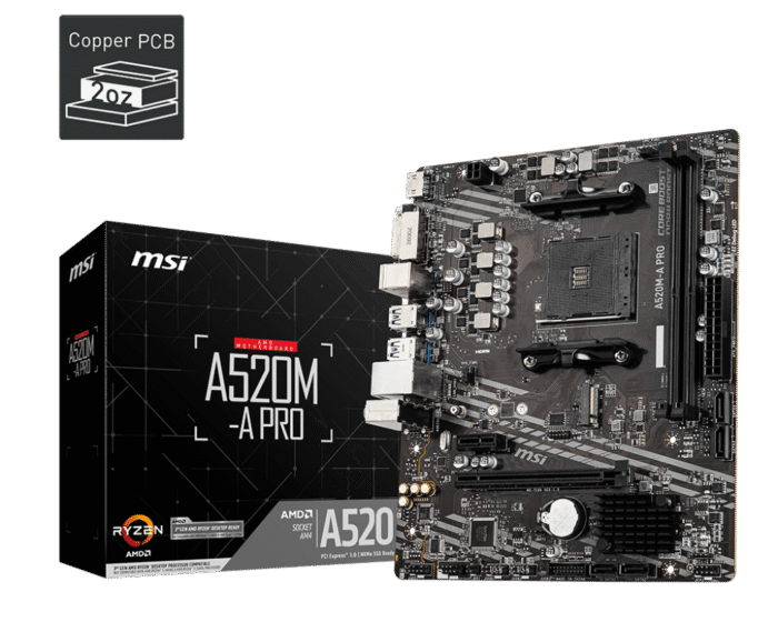 Board MSI A520M-A PRO(je) - Image 2