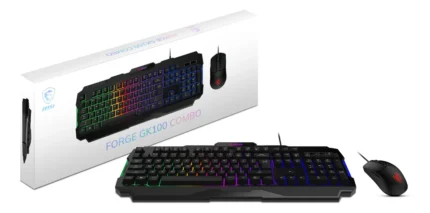 COMBO MSI FORGE US GK100 TECLADO Y MOUSE RGB