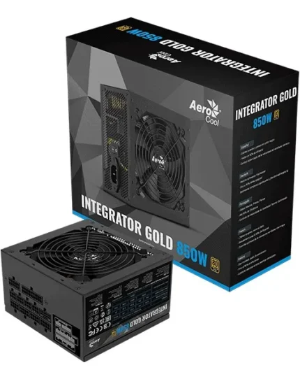 Fuente de poder Aerocool Integrator Gold 850 PCIe 5(je)
