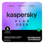 Kaspersky Plus – 1 Usuario | 5 Dispositivo | 1 Año
