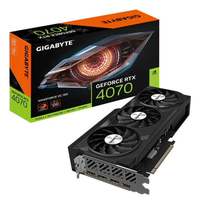 Tarjeta Gigabyte RTX 4070 Windforce OC 12 GB GDDR6X DLSS3 - Image 1