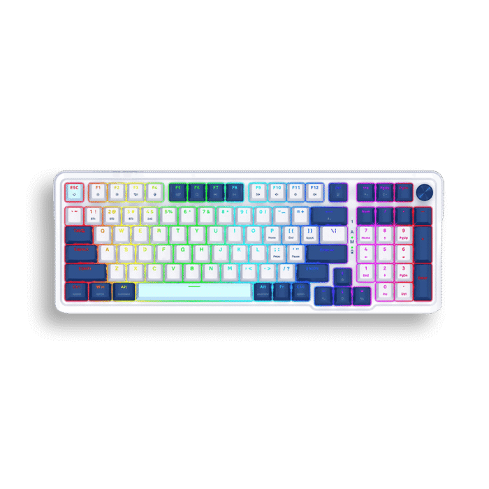 Teclado REDRAGON K686WBG-RGB EISA MAX BL/AZ 100% - Image 1