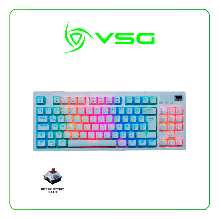 Teclado VSG QUASAR OUTEMO S/BLUE 80% - Image 2
