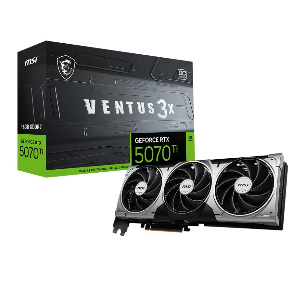 1 MSI RTX 5070 VENTUS 3X 12GB (Je)(TM) - Image 1