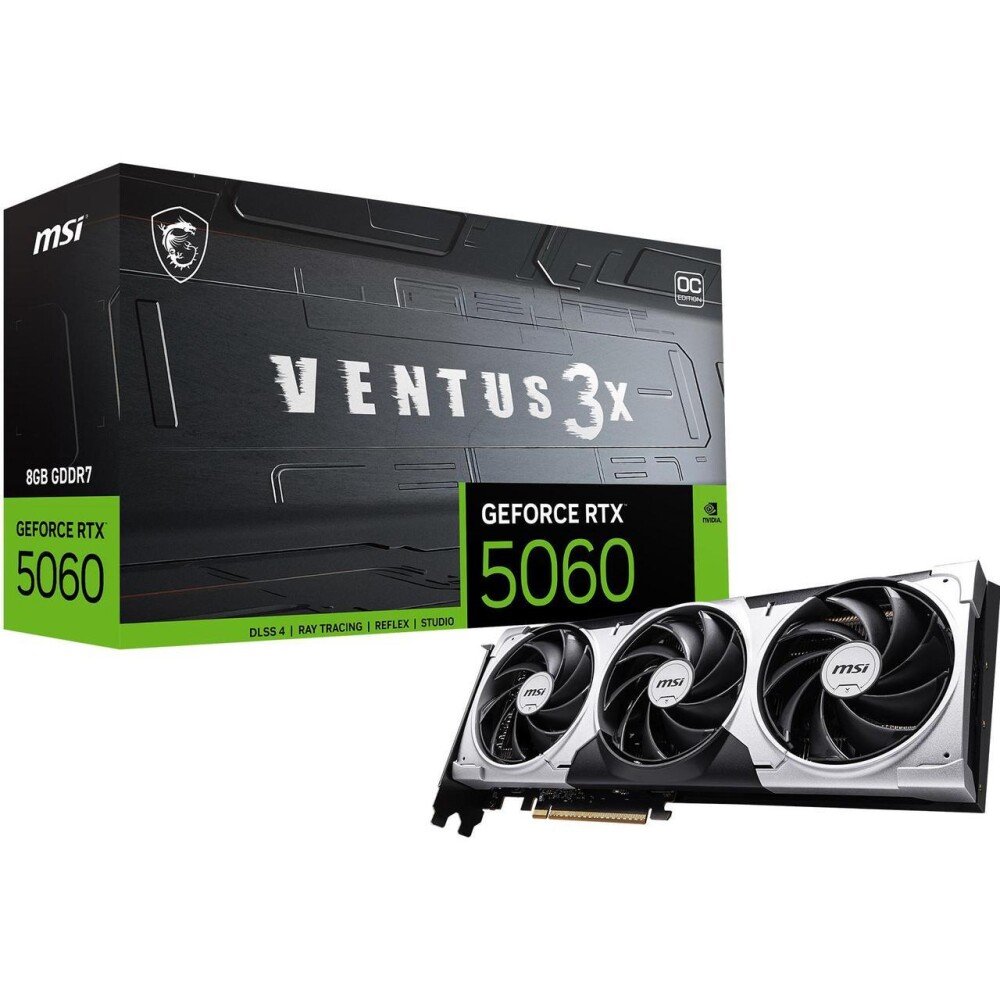 1 MSI RTX 5060 8 GB VENTUS 3X OC DDR7 - Image 1