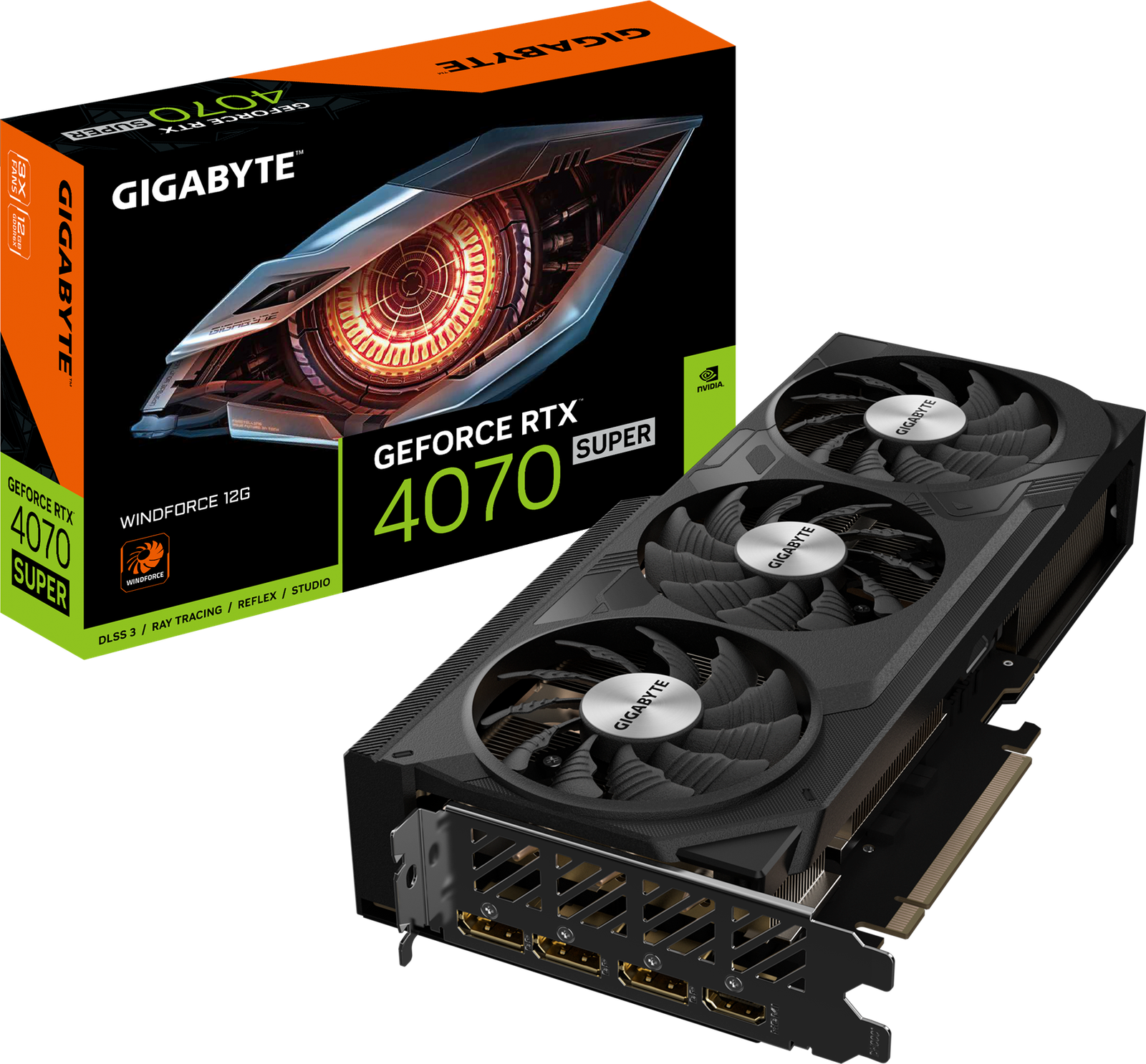 1 Gigabyte RTX 4070 SUPER WINDFORCE OC 12GB GDDR6X - Image 1